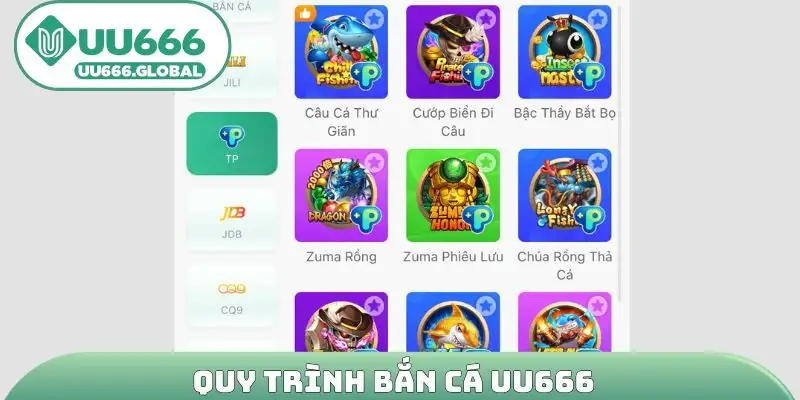 Quy trình Bắn cá UU666