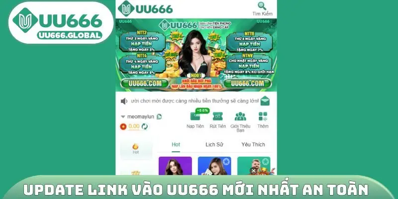 Update link vào UU666 mới nhất an toàn